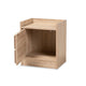 Baxton Studio Hale Modern and Contemporary Oak Finished Wood 1-Door Nightstand WHI-ET8003-Oak-NS