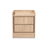 Baxton Studio Hale Modern and Contemporary Oak Finished Wood 1-Door Nightstand WHI-ET8003-Oak-NS