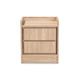 Baxton Studio Hale Modern and Contemporary Oak Finished Wood 1-Door Nightstand WHI-ET8003-Oak-NS