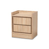 Baxton Studio Hale Modern and Contemporary Oak Finished Wood 1-Door Nightstand WHI-ET8003-Oak-NS