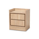 Baxton Studio Hale Modern and Contemporary Oak Finished Wood 1-Door Nightstand WHI-ET8003-Oak-NS