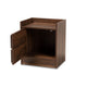 Baxton Studio Hale Modern and Contemporary Walnut Brown Finished Wood 1-Door Nightstand