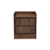Baxton Studio Hale Modern and Contemporary Walnut Brown Finished Wood 1-Door Nightstand