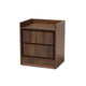 Baxton Studio Hale Modern and Contemporary Walnut Brown Finished Wood 1-Door Nightstand