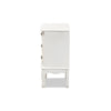 Baxton Studio Gabrielle Traditional French Country Provincial White-Finished 3-Drawer Wood End Table WHI-ETASW-04-White-ET