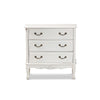 Baxton Studio Gabrielle Traditional French Country Provincial White-Finished 3-Drawer Wood Storage Cabinet WHI-ETASW-08-White-3DW-Cabinet