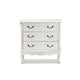 Baxton Studio Gabrielle Traditional French Country Provincial White-Finished 3-Drawer Wood Storage Cabinet WHI-ETASW-08-White-3DW-Cabinet