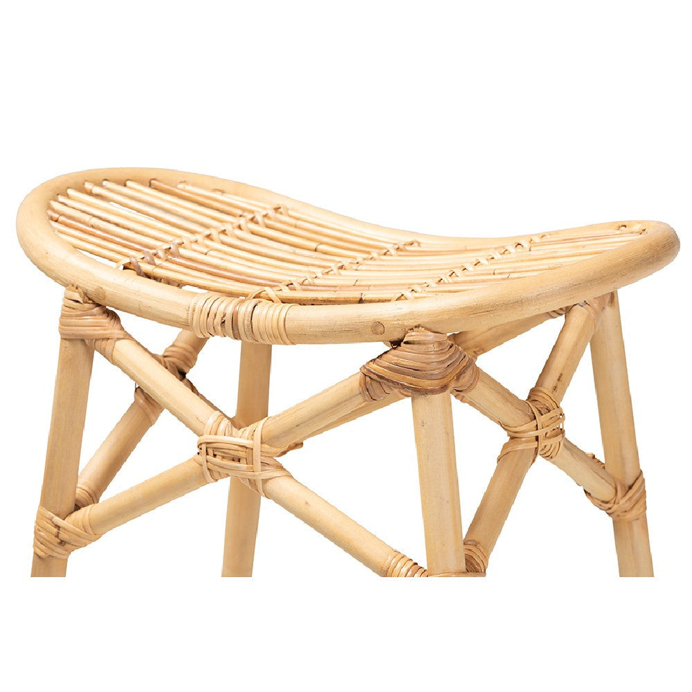 bali & pari Elgon Modern Bohemian Natural Brown Rattan Counter Stool WHI-Elgon-Rattan-CS