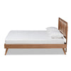 Baxton Studio Emiko Modern and Contemporary Walnut Brown Finished Wood King Size Platform Bed