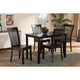 Baxton Studio Erion Modern and Contemporary Dark Brown Finished Wood 5-Piece Dining Set