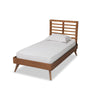 Baxton Studio Eris Mid-Century Modern Walnut Brown Finished Wood Twin Size Platform Bed WHI-Eris-Ash-Walnut-Twin