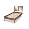 Baxton Studio Eris Mid-Century Modern Walnut Brown Finished Wood Twin Size Platform Bed WHI-Eris-Ash-Walnut-Twin