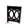 Baxton Studio Louisa Modern Beige Fabric and Dark Brown Finished Wood 5-Piece Dining Set WHI-Evie-Sand-Dark-Brown-5PC-Dining-Set