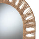 bali & pari Geona Modern Bohemian Metal and Natural Brown Seagrass Accent Wall Mirror WHI-F232-FT28-Jute-Mirror