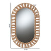 bali & pari Geona Modern Bohemian Metal and Natural Brown Seagrass Accent Wall Mirror WHI-F232-FT28-Jute-Mirror