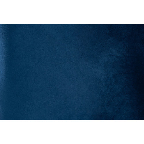 Baxton Studio Honora Contemporary Glam and Luxe Navy Blue Velvet Fabric and Silver Metal 2-Piece Dining Chair Set