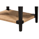 bali & pari Freya Modern Bohemian Black Finished Bayur Wood End Table WHI-FIB1-End-Table