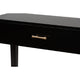 bali & pari Freya Modern Bohemian Black Finished Bayur Wood 1-Drawer Console Table WHI-FIB3-Console