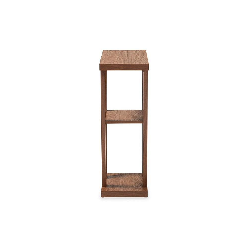 Baxton Studio Boone Modern and Contemporary Walnut Brown Finished Wood Console Table WHI-FP-01-Walnut-Console
