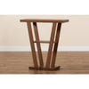Baxton Studio Boone Modern and Contemporary Walnut Brown Finished Wood Console Table WHI-FP-01-Walnut-Console