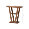 Baxton Studio Boone Modern and Contemporary Walnut Brown Finished Wood Console Table