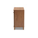 Baxton Studio Coolidge Modern and Contemporary Walnut Finished 4-Shelf Wood Shoe Storage Cabinet WHI-FP-01LV-Walnut