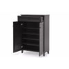 Baxton Studio Harding Espresso Shoe-Storage Cabinet