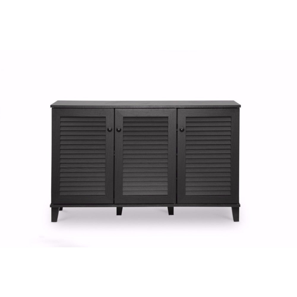 Baxton Studio Warren Espresso Shoe-Storage Cabinet WHI-FP-04LV-Espresso