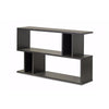 Baxton Studio Goodwin 2-Level Dark Brown Modern Bookshelf WHI-FP-2DS-Shelf