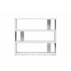 Baxton Studio Barnes White Three-Shelf Modern Bookcase