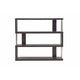 Baxton Studio Barnes Dark Brown Three-Shelf Modern Bookcase