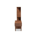 Baxton Studio Haversham Mid-century Retro Modern TV Stand Entertainment Center and Display Unit WHI-FP-6784-Walnut-TV