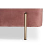 Baxton Studio Rockwell Contemporary Glam and Luxe Blush Pink Velvet Fabric Upholstered and Gold Finished Metal Storage Bench