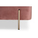 Baxton Studio Rockwell Contemporary Glam and Luxe Blush Pink Velvet Fabric Upholstered and Gold Finished Metal Storage Bench