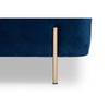 Baxton Studio Rockwell Contemporary Glam and Luxe Navy Blue Velvet Fabric Upholstered and Gold Finished Metal Storage Bench