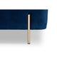 Baxton Studio Rockwell Contemporary Glam and Luxe Navy Blue Velvet Fabric Upholstered and Gold Finished Metal Storage Bench