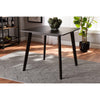 Baxton Studio Britte Mid-Century Modern Dark Oak Brown Finished Square Wood Dining Table