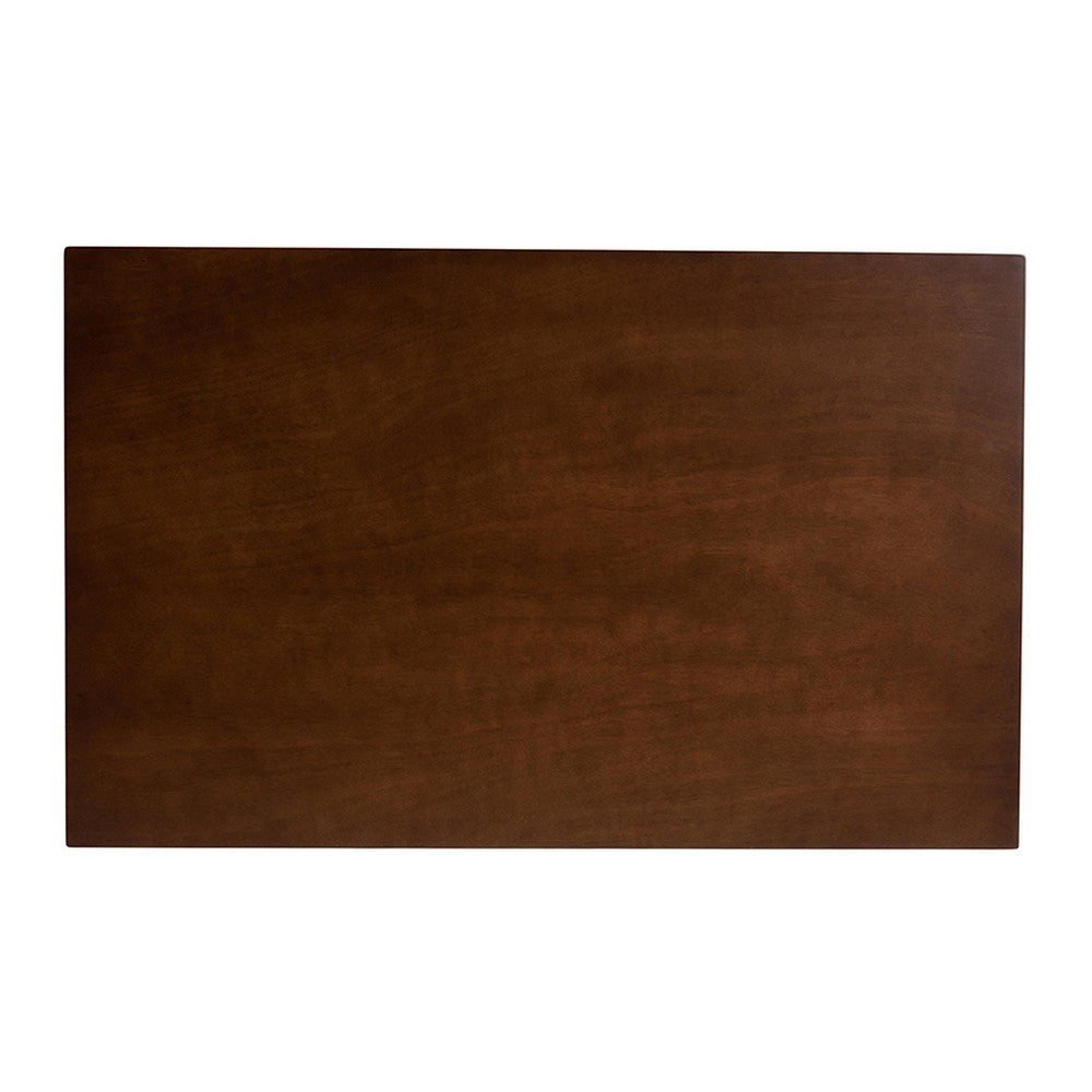 Baxton Studio Britte Mid-Century Modern Transitional Walnut Brown Finished Rectangular Wood Dining Table WHI-Fiesta-Walnut-Rectangle-DT