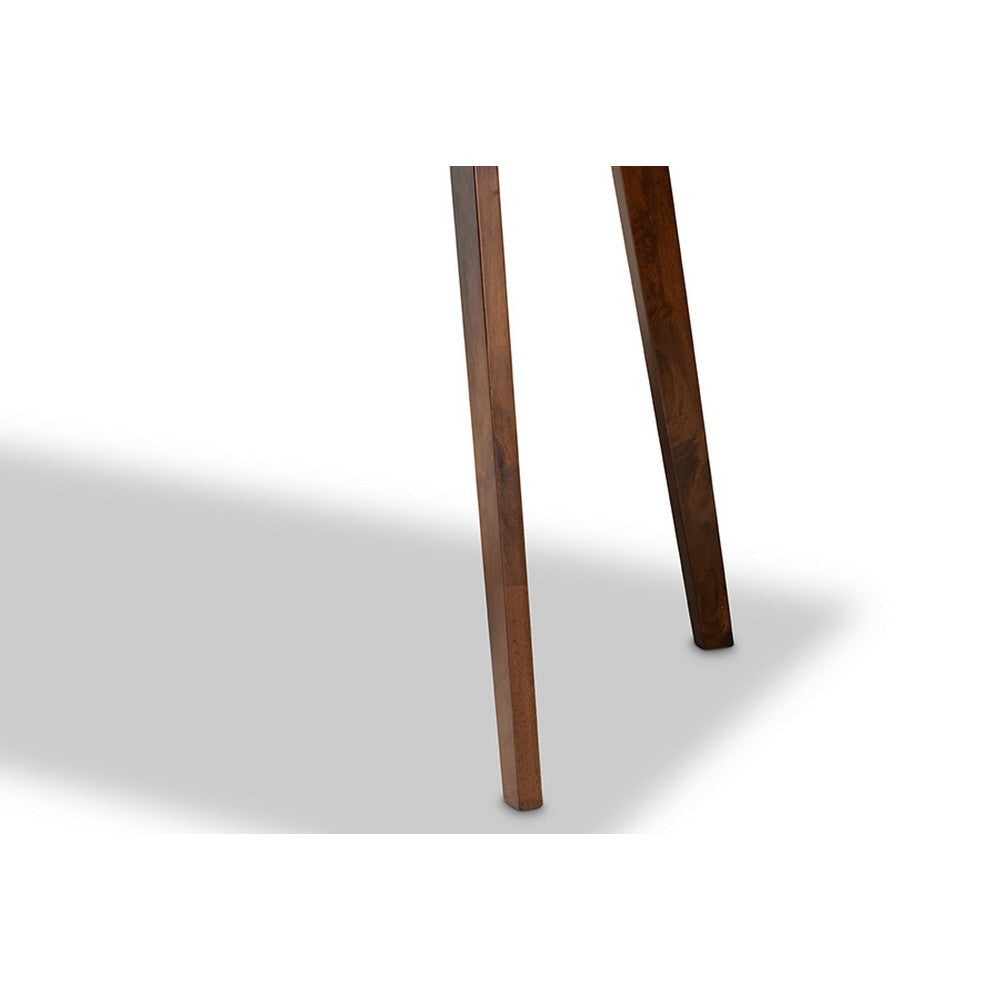 Baxton Studio Britte Mid-Century Modern Transitional Walnut Brown Finished Rectangular Wood Dining Table WHI-Fiesta-Walnut-Rectangle-DT