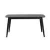 Baxton Studio Flora Mid-Century Modern Black Finished Wood Dining Table WHI-Flora-Black-DT