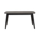 Baxton Studio Flora Mid-Century Modern Black Finished Wood Dining Table WHI-Flora-Black-DT