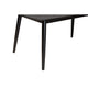 Baxton Studio Flora Mid-Century Modern Black Finished Wood Dining Table WHI-Flora-Black-DT
