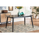 Baxton Studio Flora Mid-Century Modern Black Finished Wood Dining Table WHI-Flora-Black-DT