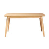 Baxton Studio Flora Mid-Century Modern Natural Oak Finished Wood Dining Table