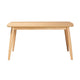 Baxton Studio Flora Mid-Century Modern Natural Oak Finished Wood Dining Table