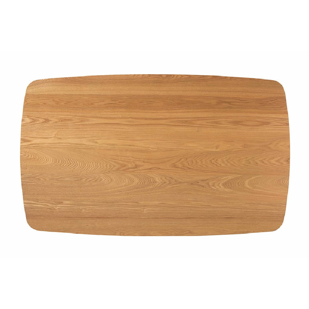 Baxton Studio Flora Mid-Century Modern Natural Oak Finished Wood Dining Table