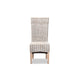 bali & pari Trianna Rustic Transitional Whitewashed Rattan and Natural Brown Finished Wood Dining Chair