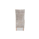 bali & pari Trianna Rustic Transitional Whitewashed Rattan and Natural Brown Finished Wood Dining Chair