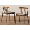 Baxton Studio Wyatt Mid-Century Modern Walnut Wood Dining Chair (Set of 2) WHI-Florence-Dining-Chair