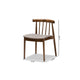 Baxton Studio Wyatt Mid-Century Modern Walnut Wood Dining Chair (Set of 2) WHI-Florence-Dining-Chair